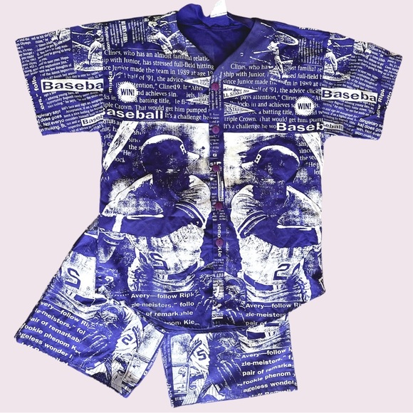 Vintage baseball shorts set - Picture 1 of 9